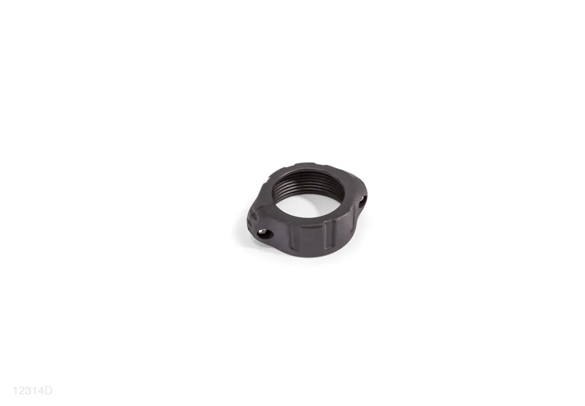 WATER IN/OUTLET CONNECTOR NUT (BLACK)