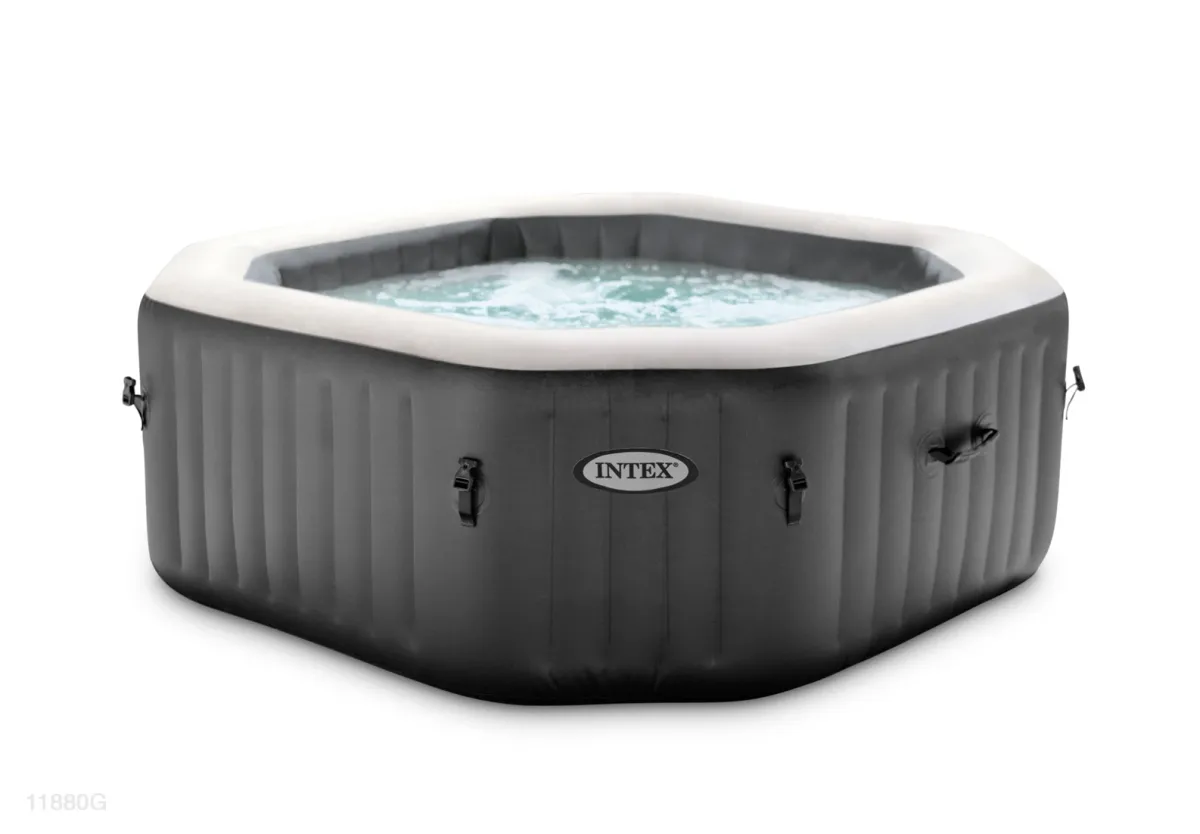 OCTAGON SPA TUB FOR 4 PERSONS-GREY