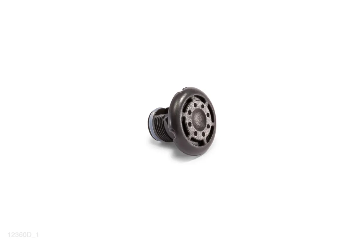 COMBO SPA AIR INLET VALVE W/ O-RING (BLACK)