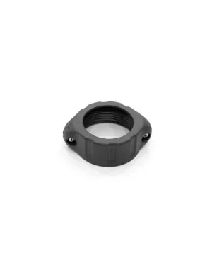 WATER IN/OUTLET CONNECTOR NUT (DARK GREY)