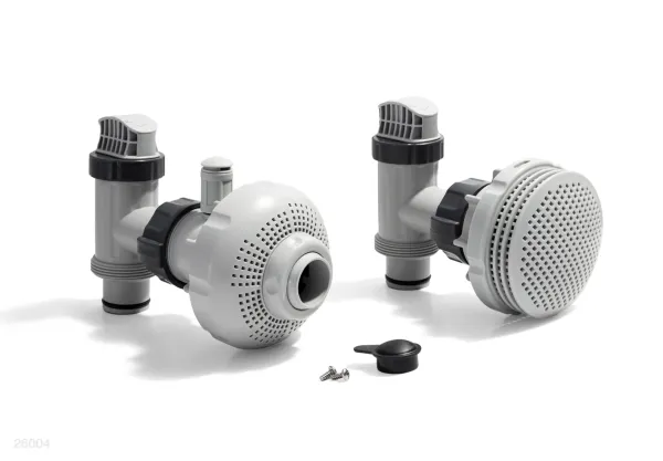 LARGE POOL 1-1/2" (38MM) INLET AND OUTLET FITTINGS SET FOR PUMP W/ SYSTEM FLOW RATE 1050-1900GPH (IO)