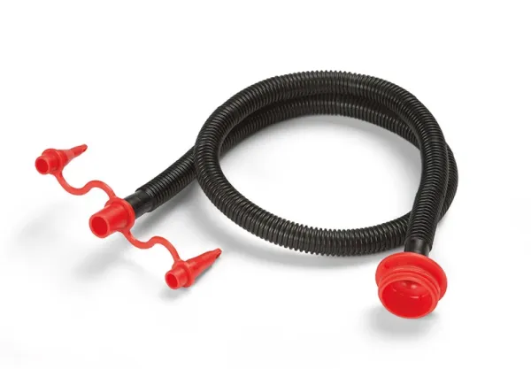 RED NOZZLE AND HOSE FOR FOOT PUMP
